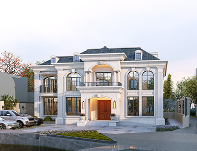 二層歐式別墅設(shè)計圖紙BZ2744-簡歐風(fēng)格